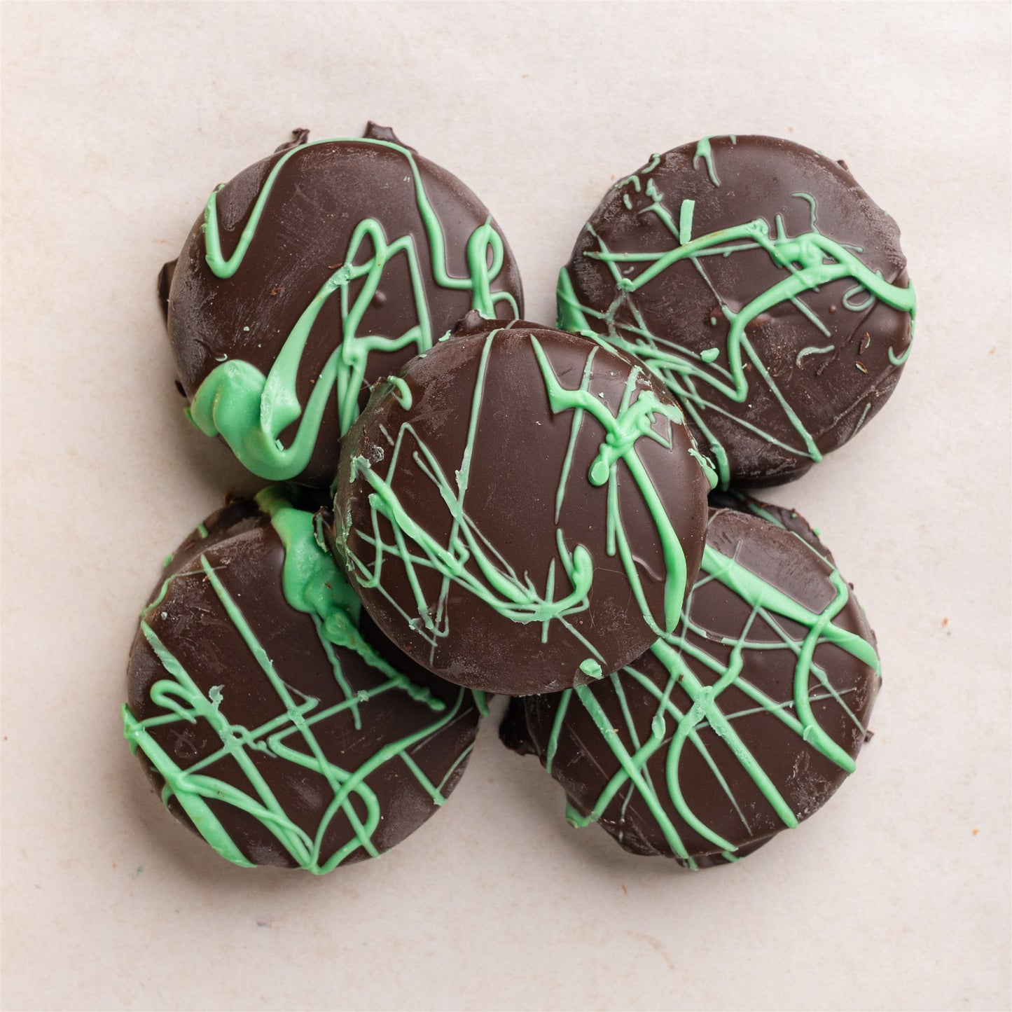 Dark Chocolate Mint Covered Oreos