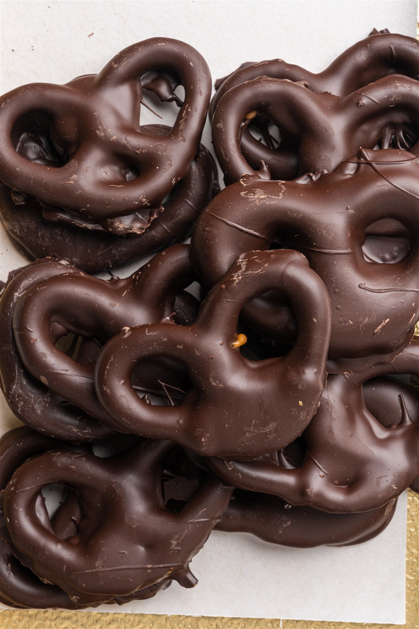 Caramel Dark Chocolate Covered Pretzels