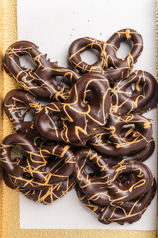 Peanut Butter Dark Chocolate Covered Pretzels