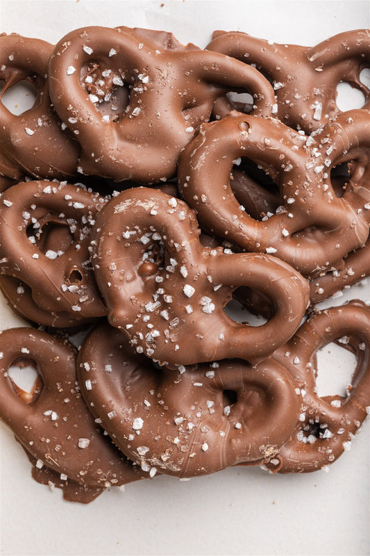 Sea Salt Caramel Milk Chocolate Covered Pretzels